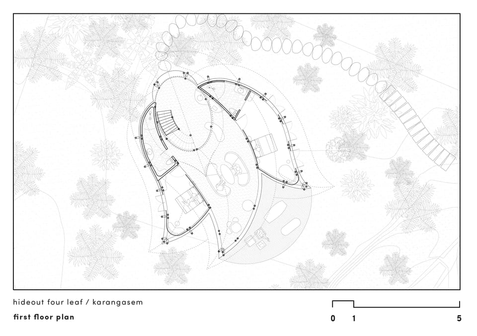 Planta 1 — Hideout Leaf Villa
